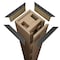 Ekena Millwork Rough Cedar Faux Wood Non-Tapered Square Column Wrap w/ Standard Capital & Base, 6"W x 20'H COLURC06X240STUF - alternate 8